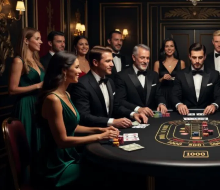 Professional croupier hosting a casino table experience at a corporate event